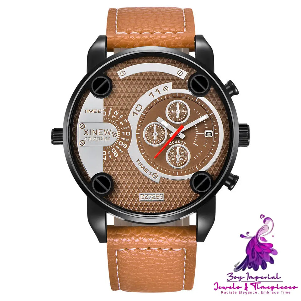 Big Cheap Fashion Leather Watch