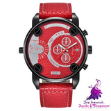 Big Cheap Fashion Leather Watch