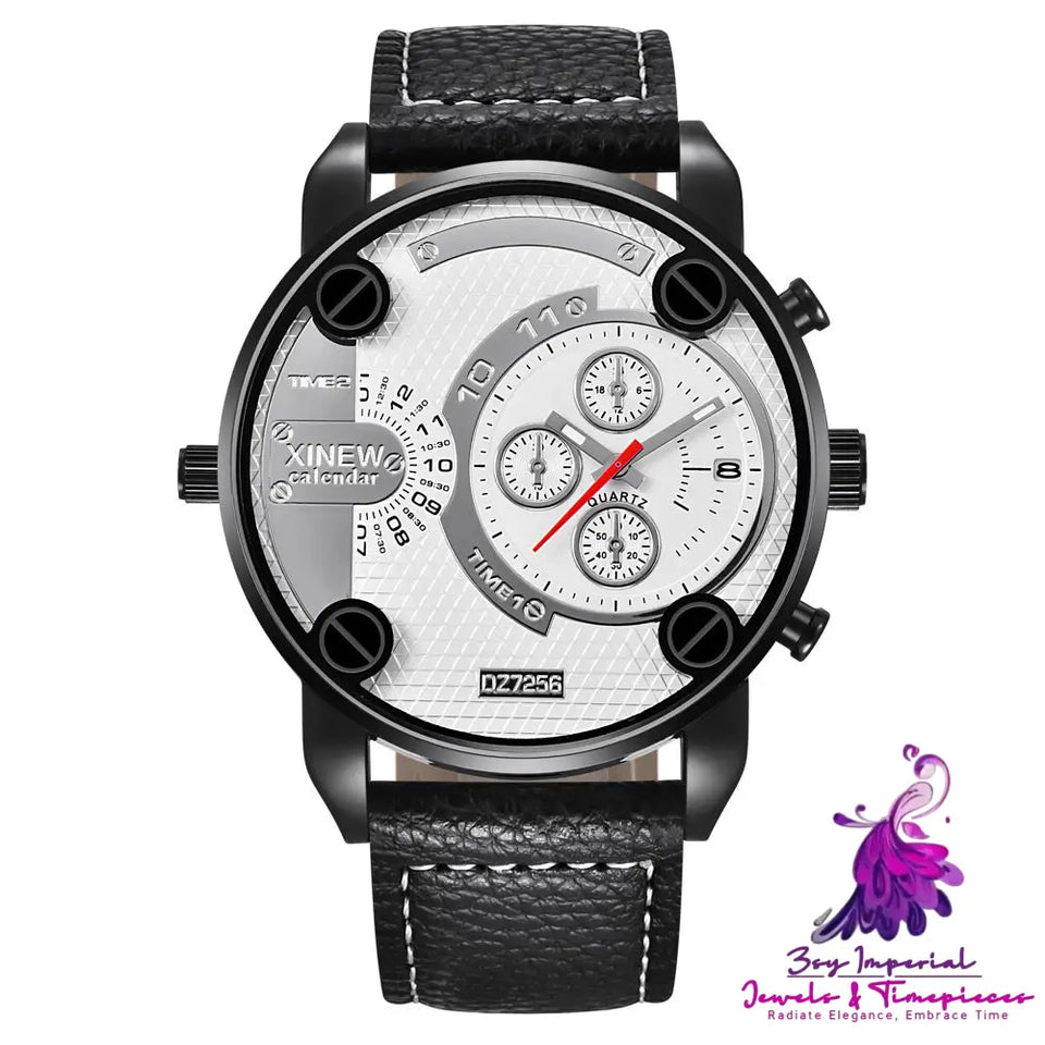 Big Cheap Fashion Leather Watch