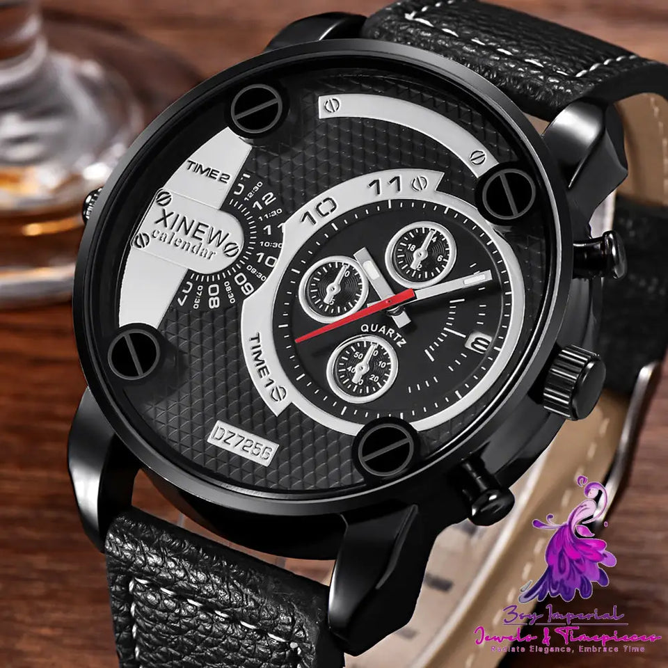 Big Cheap Fashion Leather Watch