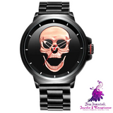 3D Black Pirate Skull Style Men’s Watch