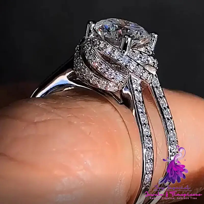 Luxury Bold Big Wedding Rings Set