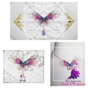 Ombre Elf Wings Necklace