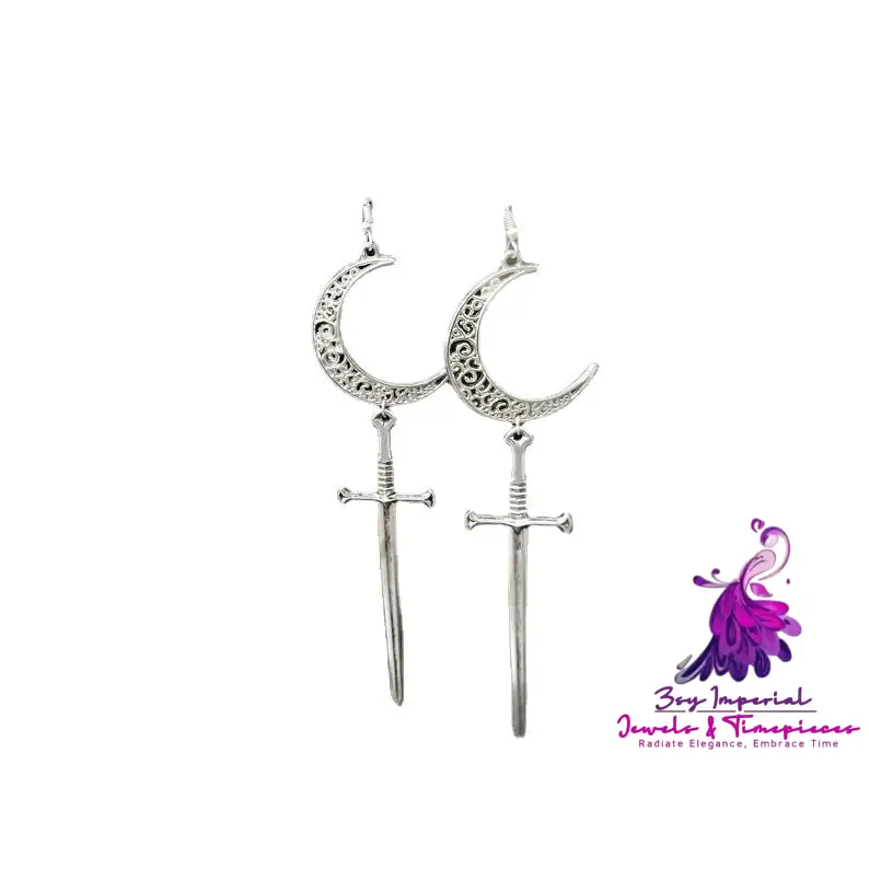 Women’s Long Sword Earrings Halloween Earrings