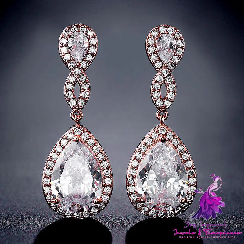 Bridal Drop-shaped Earrings