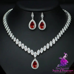 Korean AAA Zircon Jewelry Set