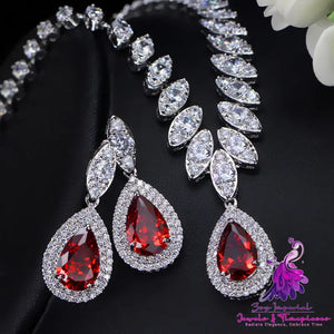 Korean AAA Zircon Jewelry Set