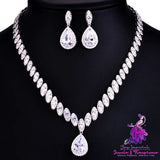 Korean AAA Zircon Jewelry Set