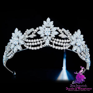 3A Zirconia Bridal Wedding Crown